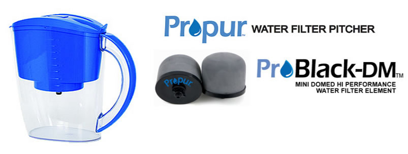 Propur water filtration pitcher Pro Black-DM